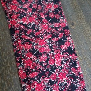 RARE OS Lularoe Red Black Leggings